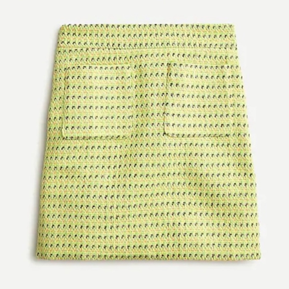 NWT J. Crew A-Line Mini Skirt in Piet Tweed Sz 6